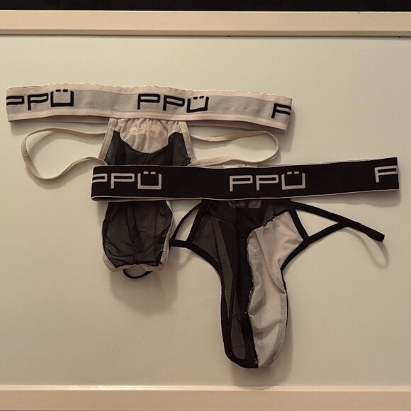 (Read Description!) 2 Pairs -- PPU Mesh Thongs - Picture 1 of 5